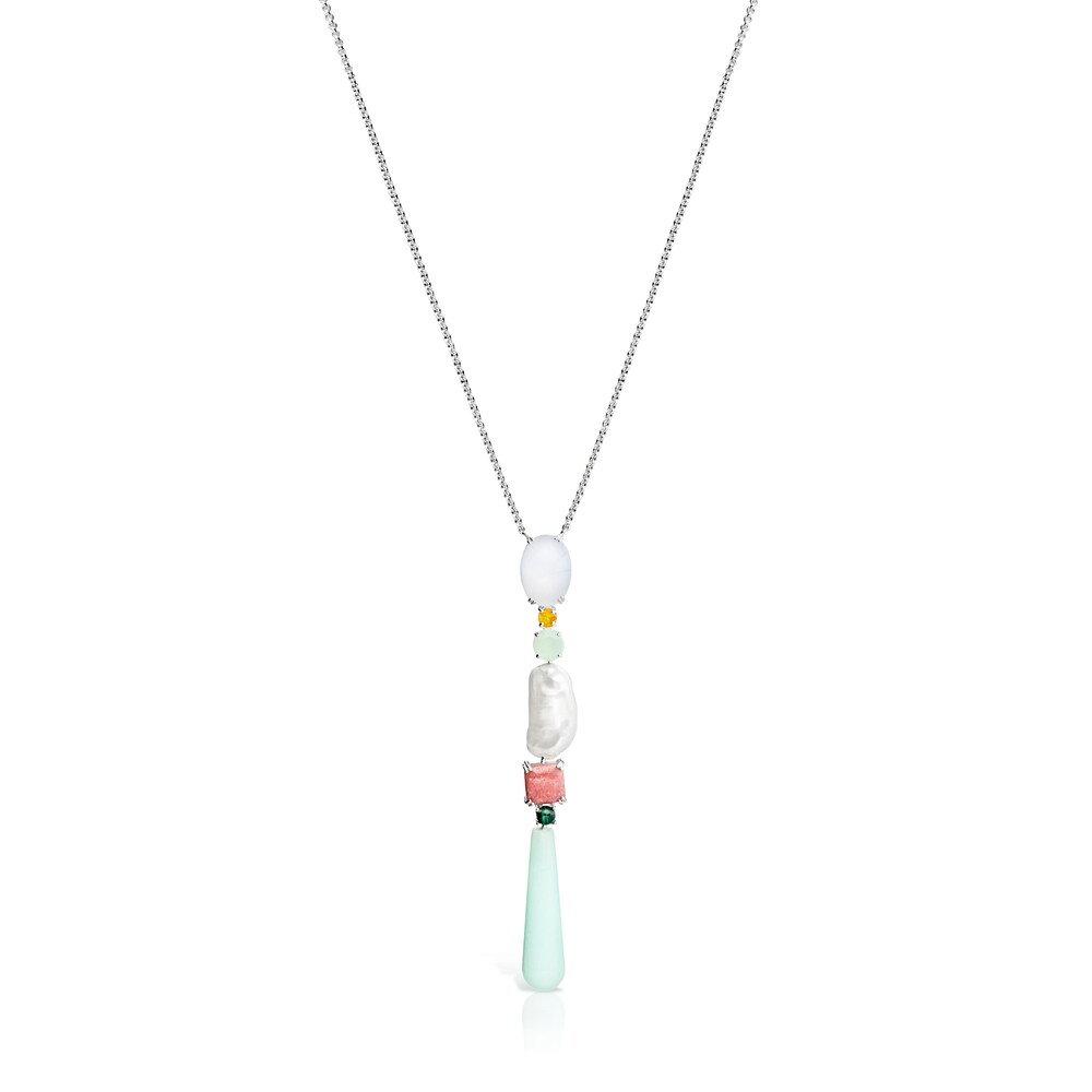 Collar Falla de Plata con Gemas image number 0