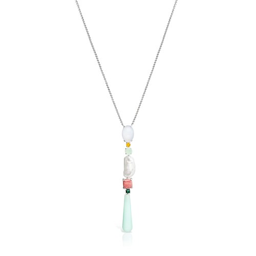 Collar Falla de Plata con Gemas image number 0