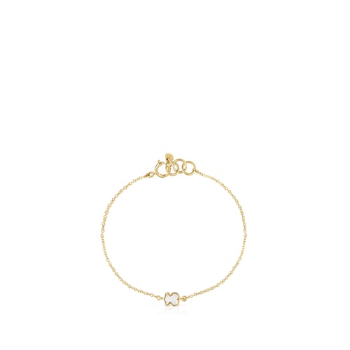 Pulsera de oro y n&aacute;car Glory
