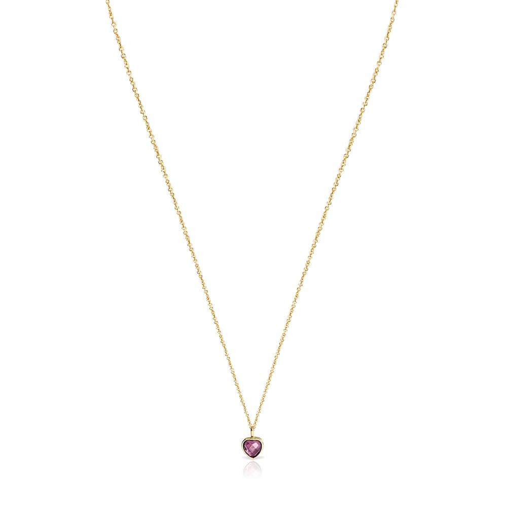 Halskette Glory aus Gold und Amethyst