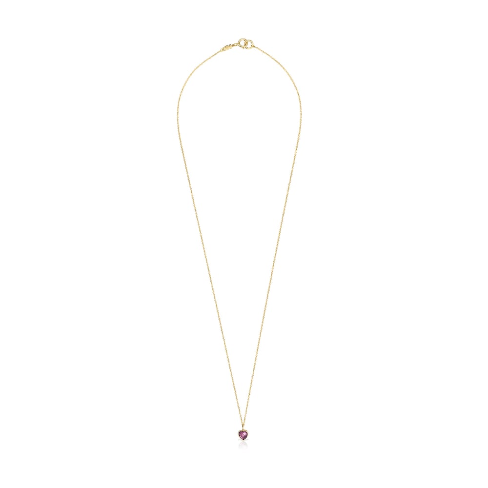 Halskette Glory aus Gold und Amethyst