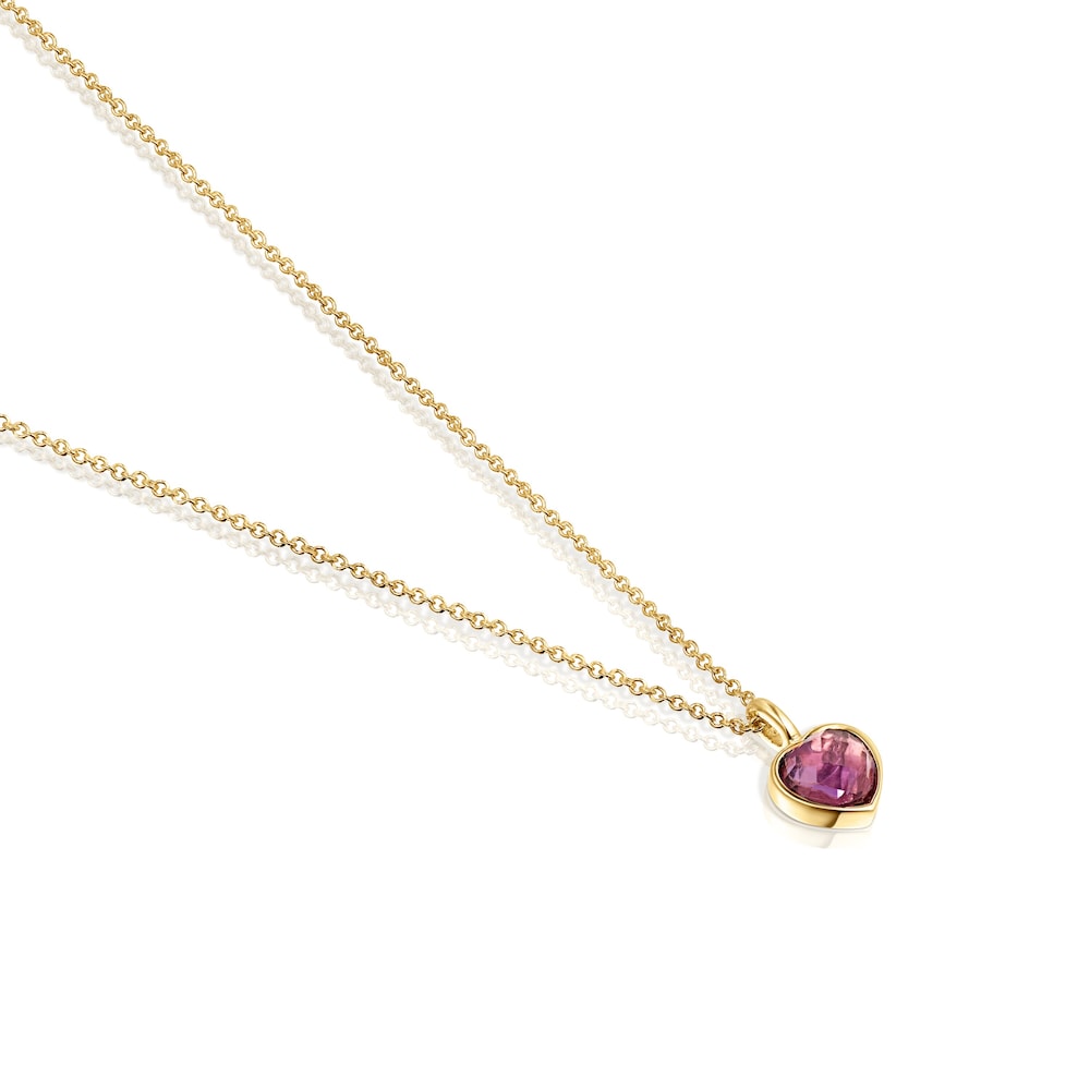 Halskette Glory aus Gold und Amethyst