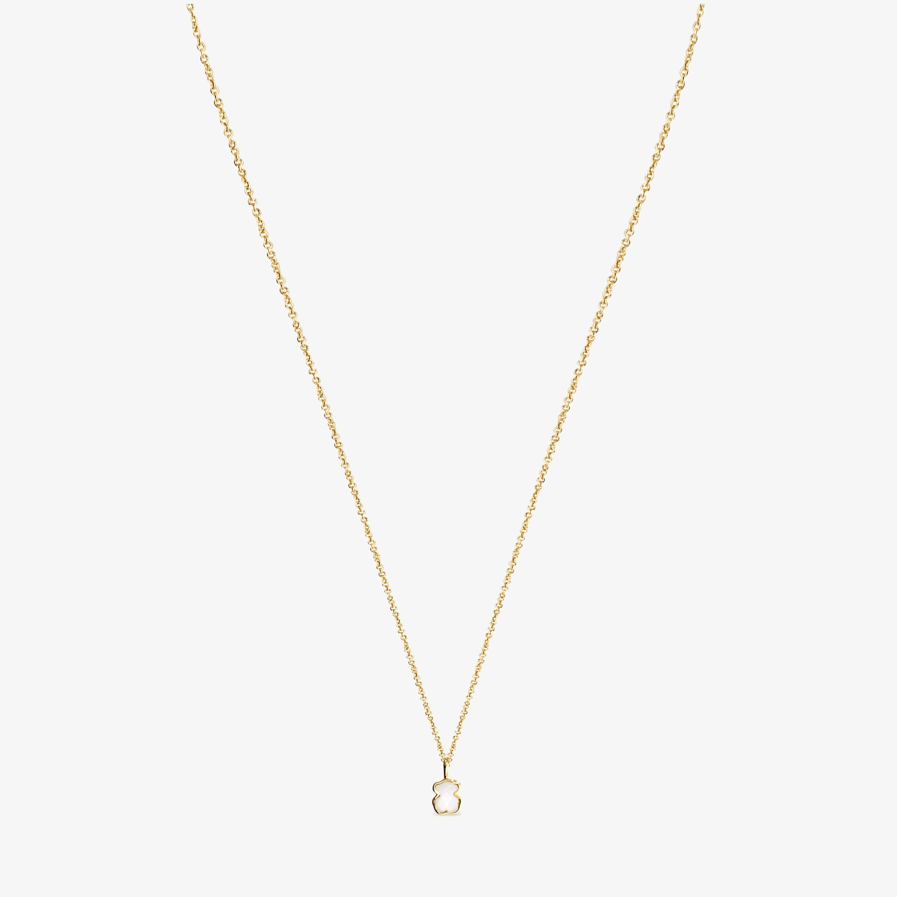 18K solid gold and Mother-of-Pearl Glory Necklace