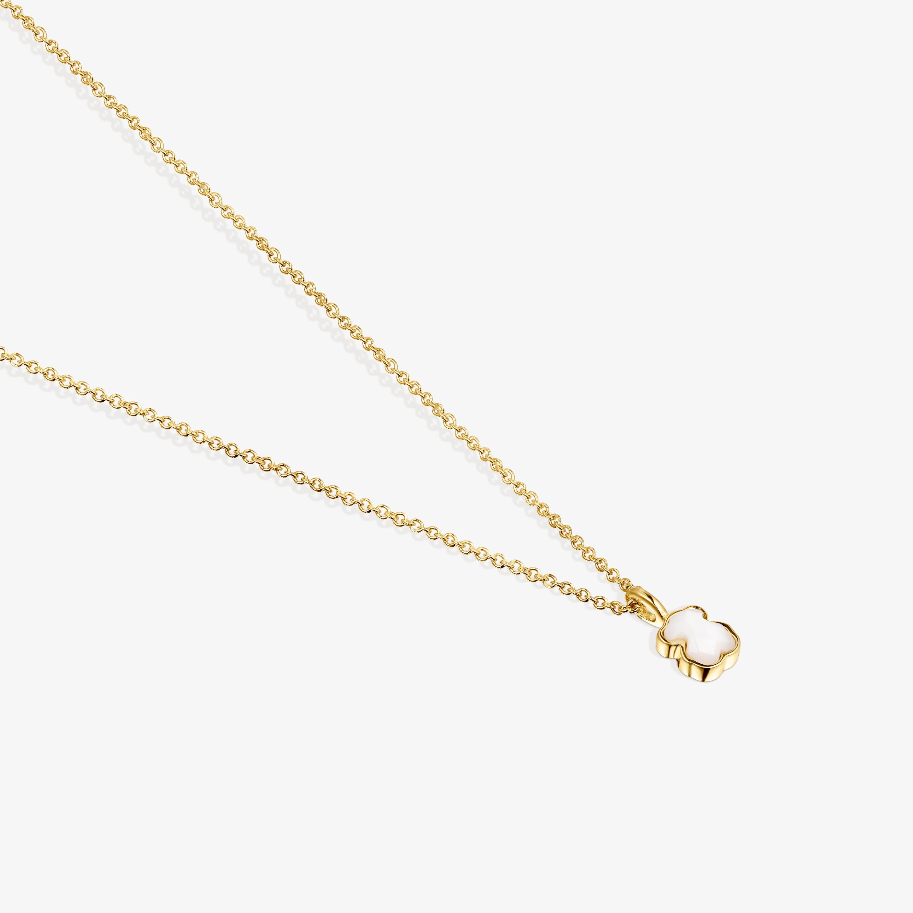 18K solid gold and Mother-of-Pearl Glory Necklace