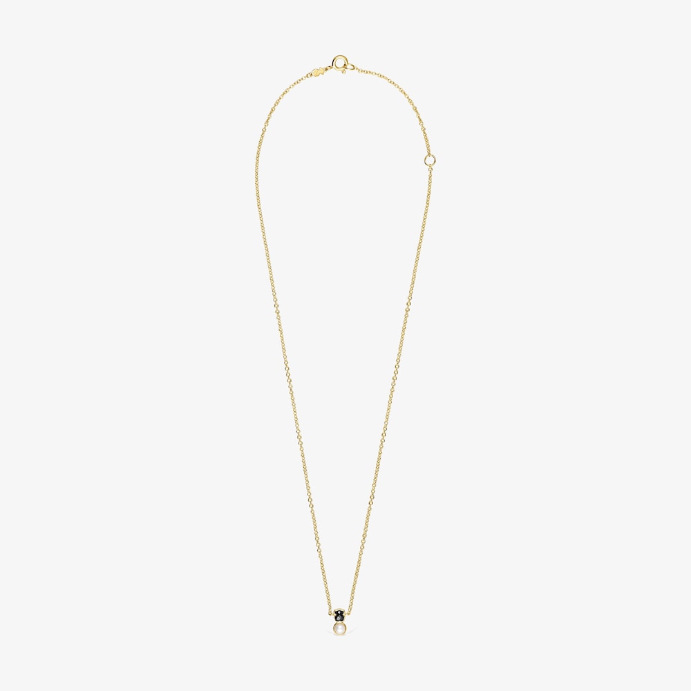 Tous Glory - Naszyjnik z ż&oacute;łtego srebra Vermeil z onyksem i perłą