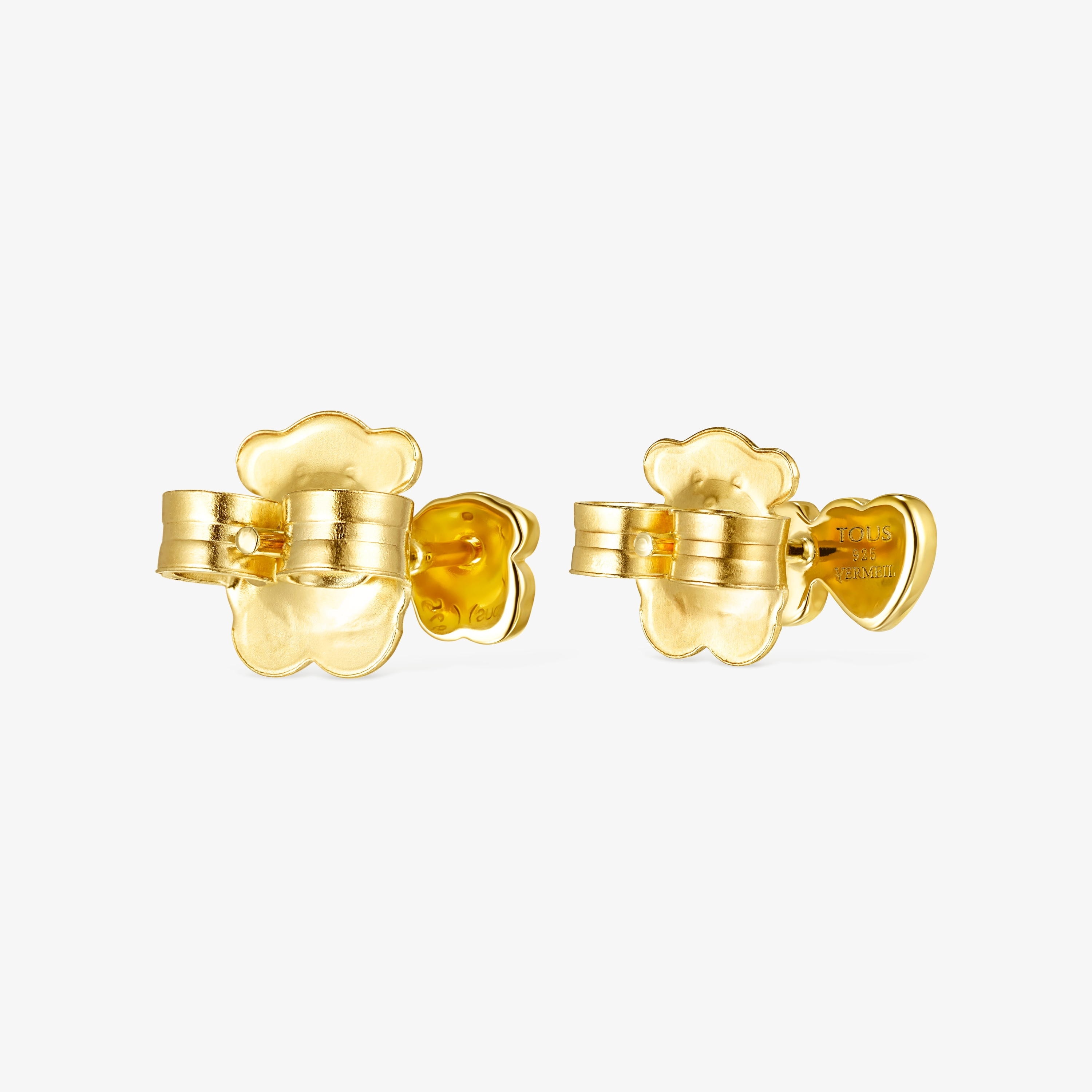 Glory Earrings in 18K gold vermeil with Amazonite and Amethyst