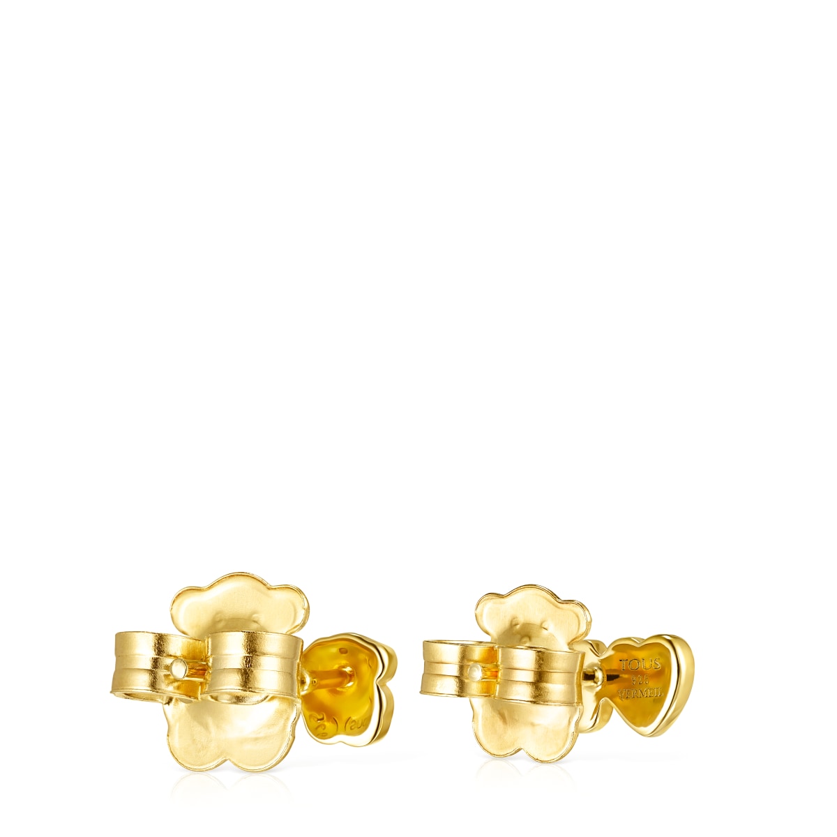 Pendientes con baño de oro 18 kt sobre plata y amazonita y amatista Glory