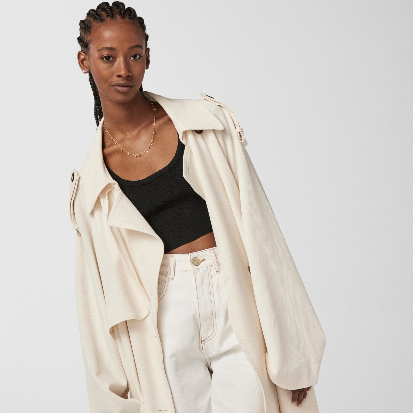 Glory Earrings in 18K gold vermeil with Amazonite and Amethyst