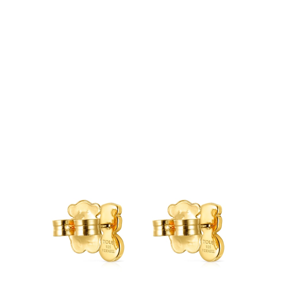 Glory Earrings in Silver Vermeil with Onyx and Pearl