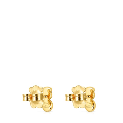 Glory Earrings in Silver Vermeil with Onyx and Pearl