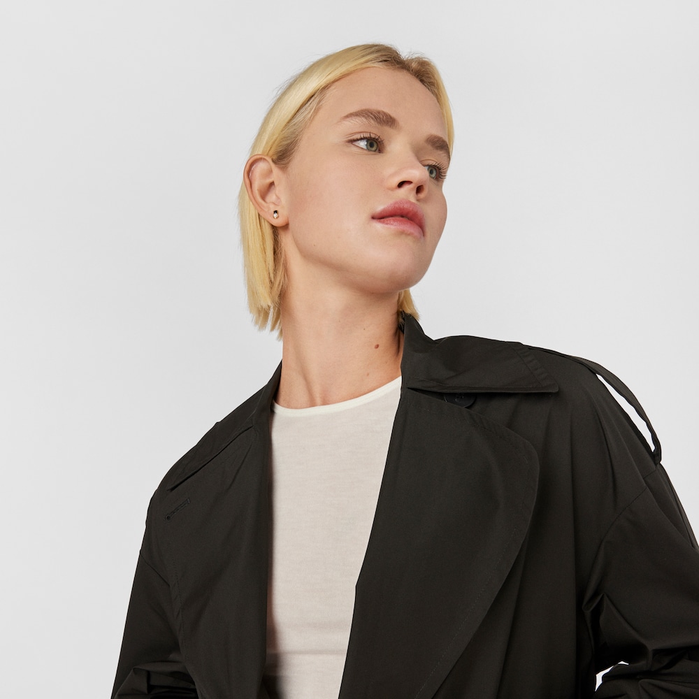 Pendientes con ba&ntilde;o de oro 18 kt sobre plata y &oacute;nix y perla Glory