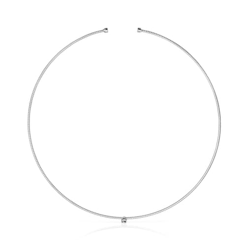 Light Choker in White Gold with Diamonds