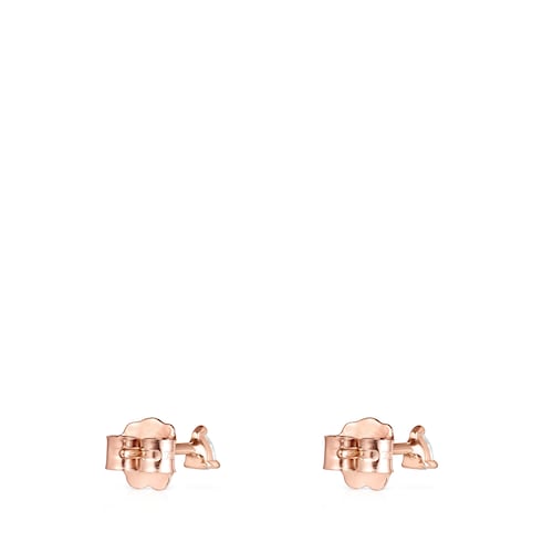 Light Earrings in Rose Gold with Diamonds