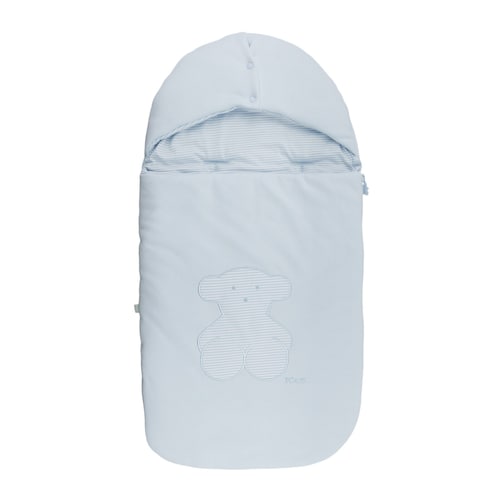 Bear striped bag in sky blue image number 0