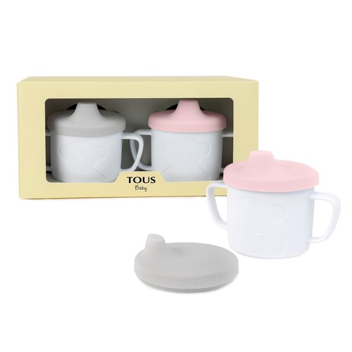 Set de tazas beb&eacute; Cup Bear rosa