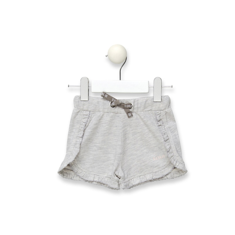 Short de fille sport gris