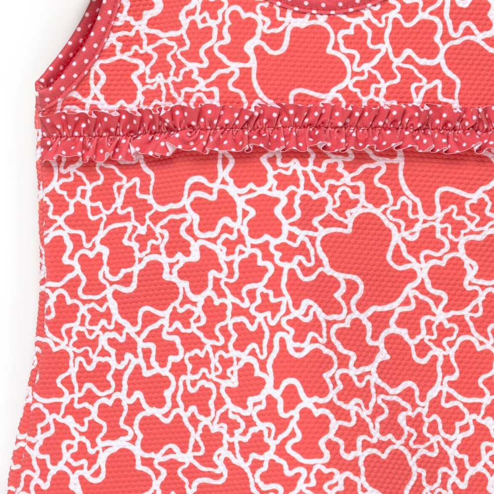 Vestido de praia Kaos vermelho