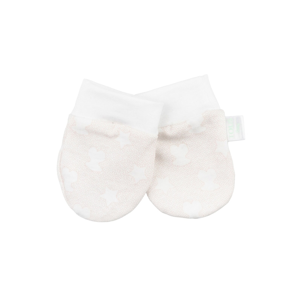 Micropoints homecoming mittens in pink
