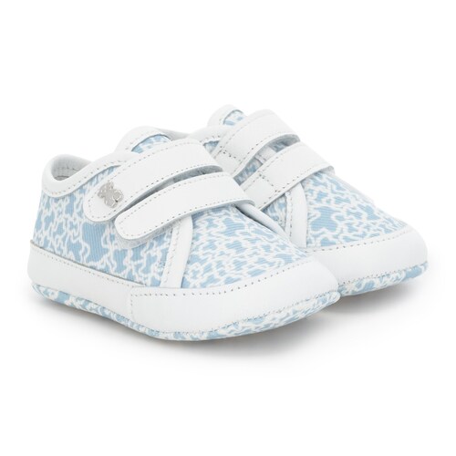 Kaos Mini Run baby canvas sport shoes in sky blue image number 0