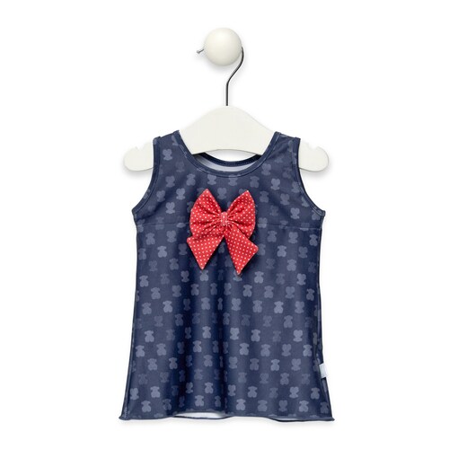 Vestido de playa lazo Multiosos azul marino image number 0