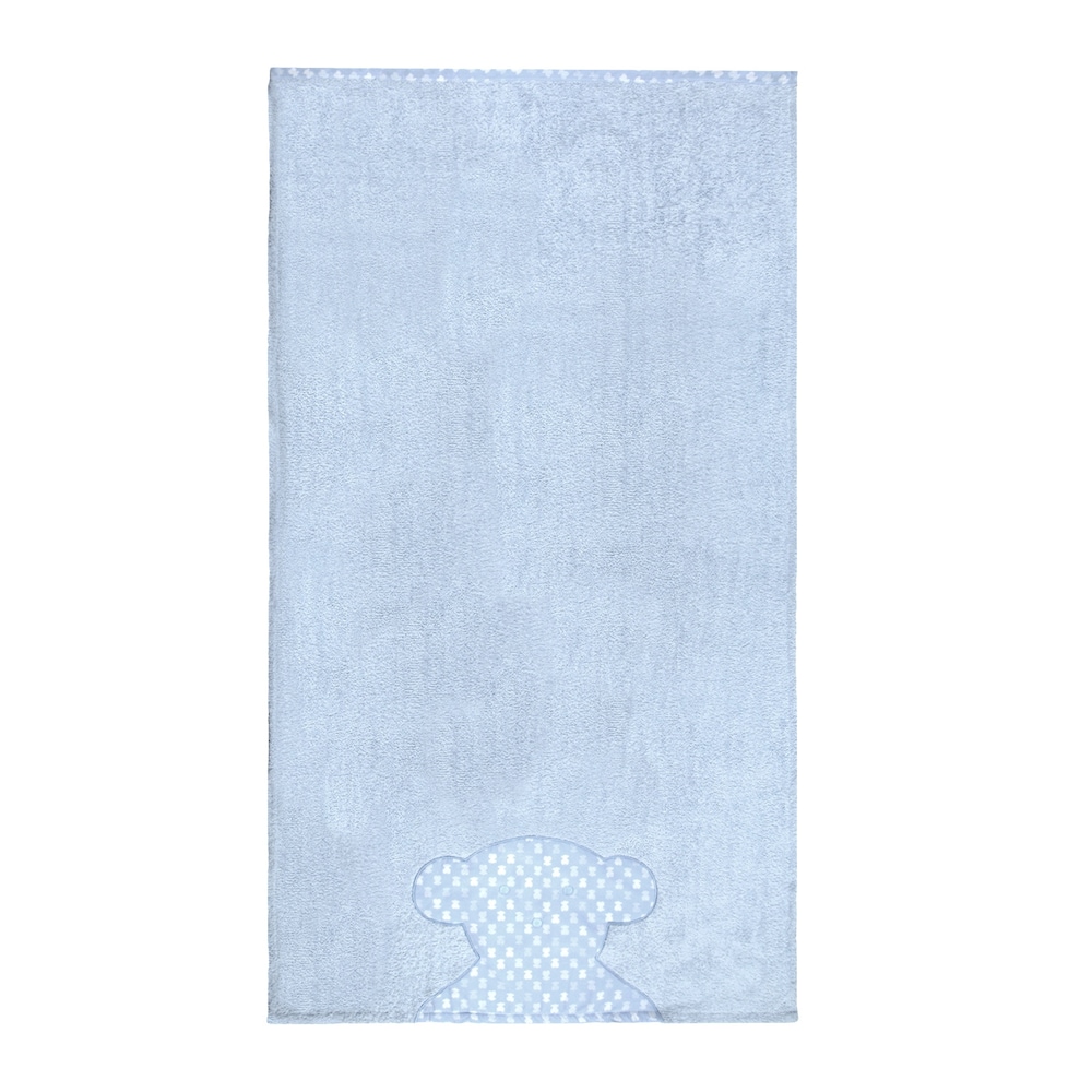 Multi-bear beach towel in sky blue