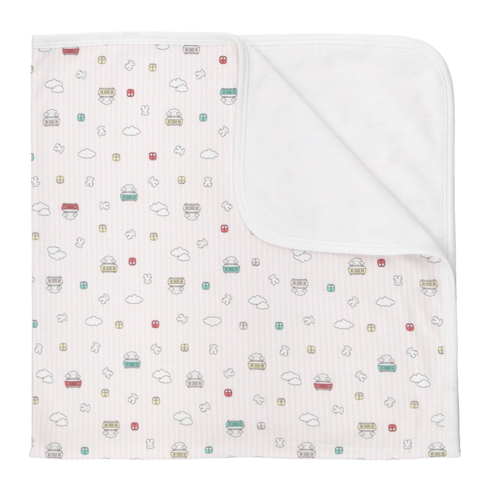 Roller swaddle blanket in pink