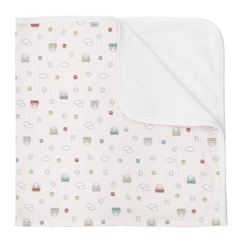 Roller swaddle blanket in pink