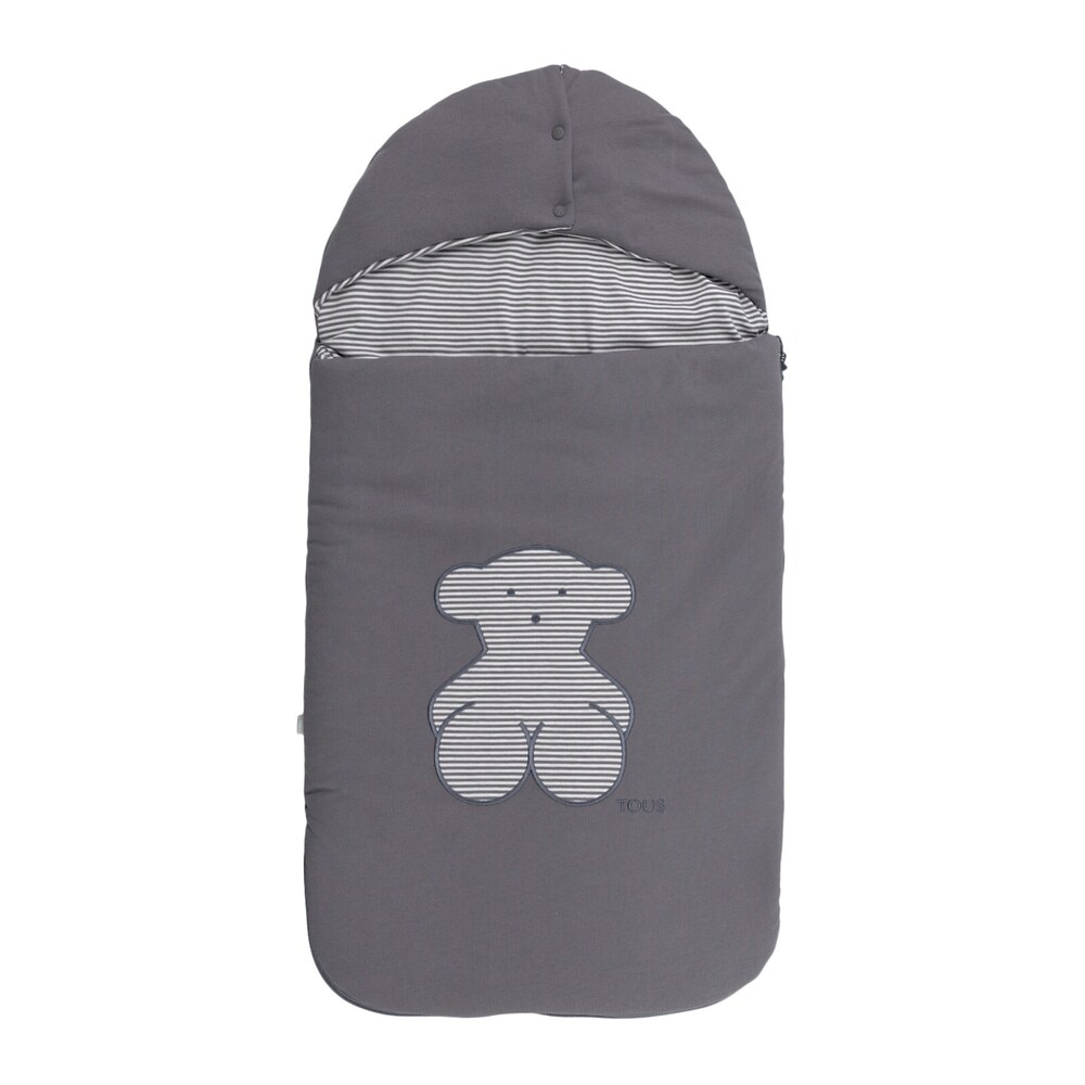Bear striped bag in grey Bear striped bag in grey