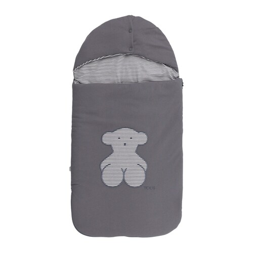 Bear striped bag in grey image number 0