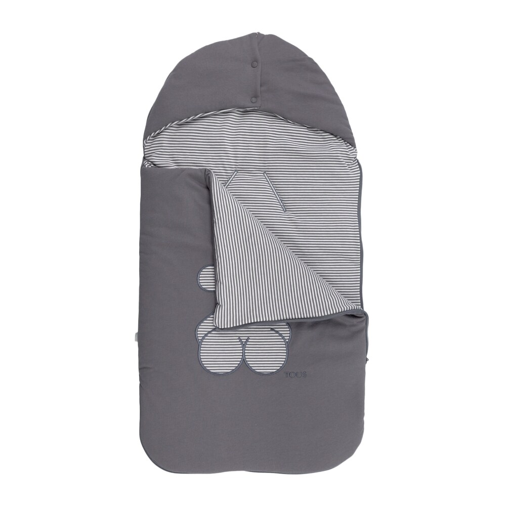 Bear striped bag in grey Bear striped bag in grey