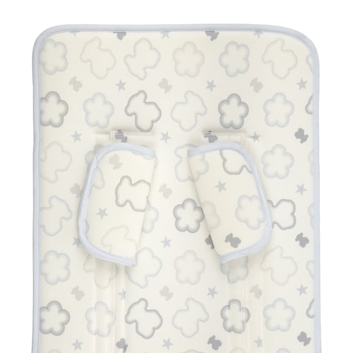 Seat Bears and Flowers stroller cover in sky blue