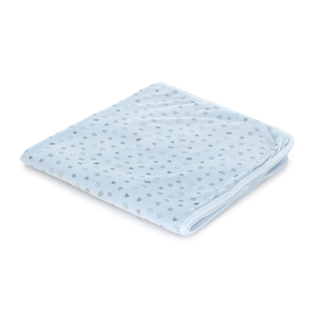 Baby Bear swaddle blanket in Sky Blue