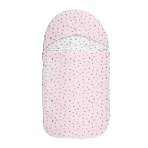 Baby Bear reversible pram sleeping bag in Pink image number 0