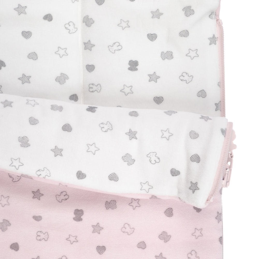 Baby Bear reversible pram sleeping bag in Pink