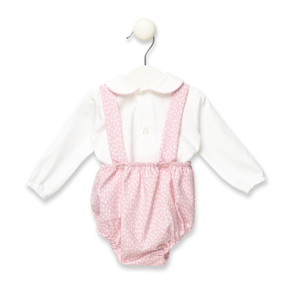 Conjunto de camisa y ranita Drip Rosa