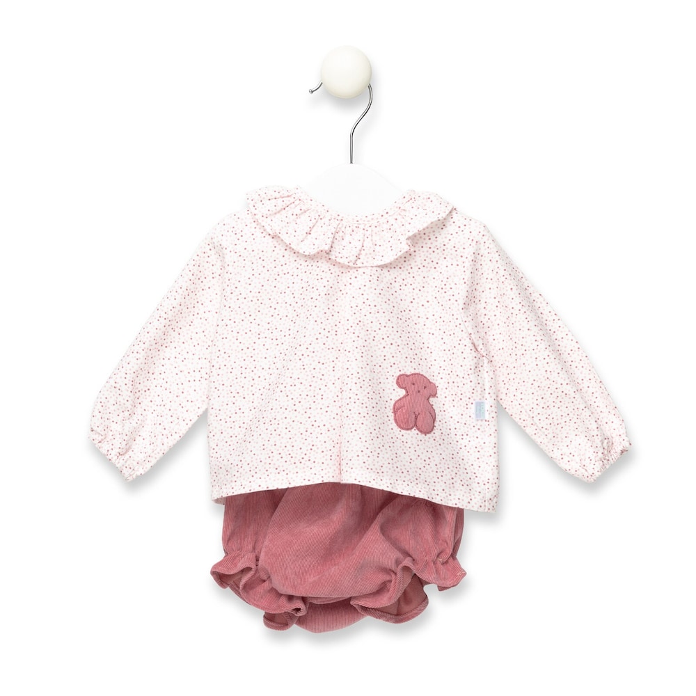 Fair blouse and bloomers set in Pink
