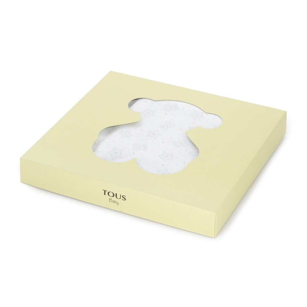 Galaxy swaddle blanket in White