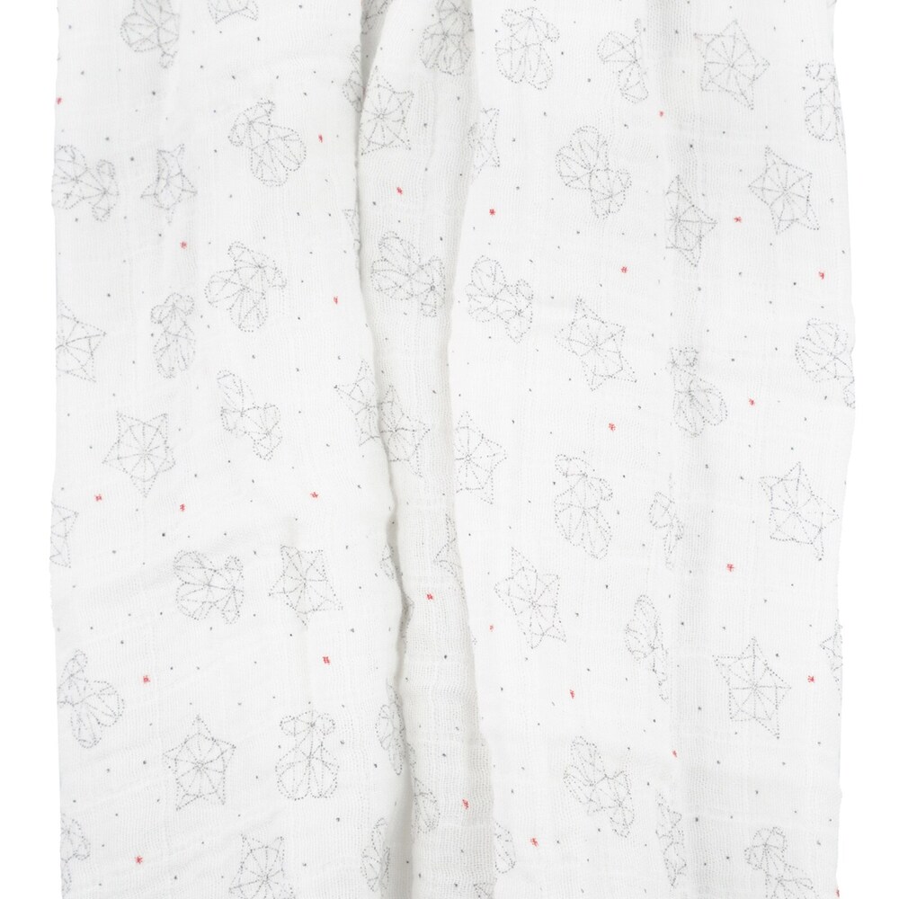Galaxy muslin blanket in White