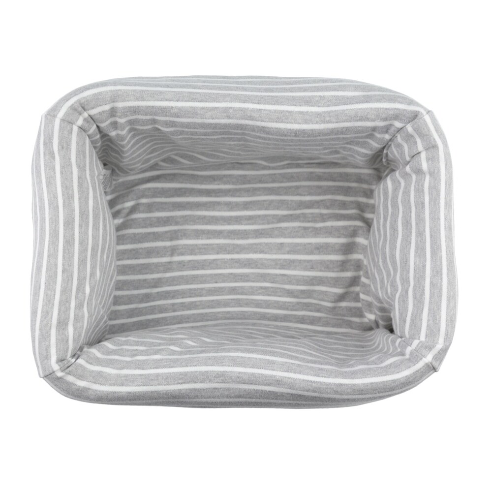Galaxy padded fabric baby basket in White