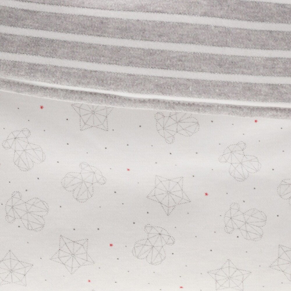 Galaxy padded fabric baby basket in White