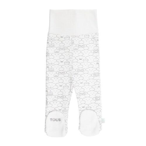Mani Bear newborn leggings in White image number 0