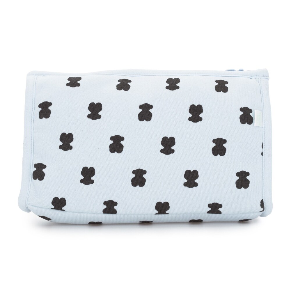 Multi Bear toilet bag in Sky Blue