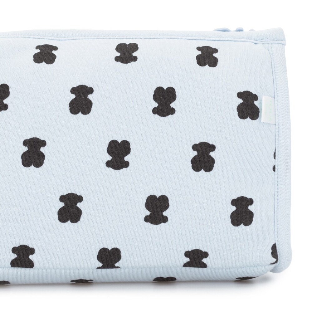 Multi Bear toilet bag in Sky Blue