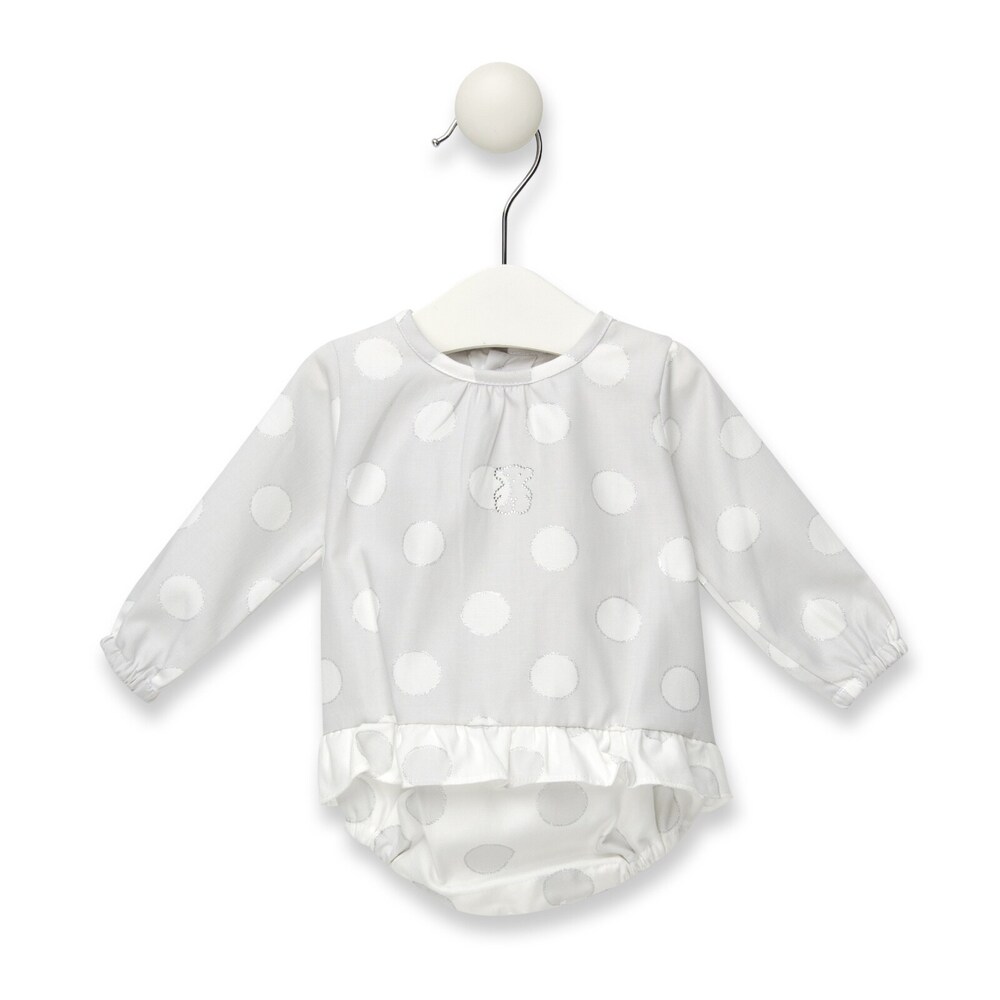 Body con volante Orbed Gris