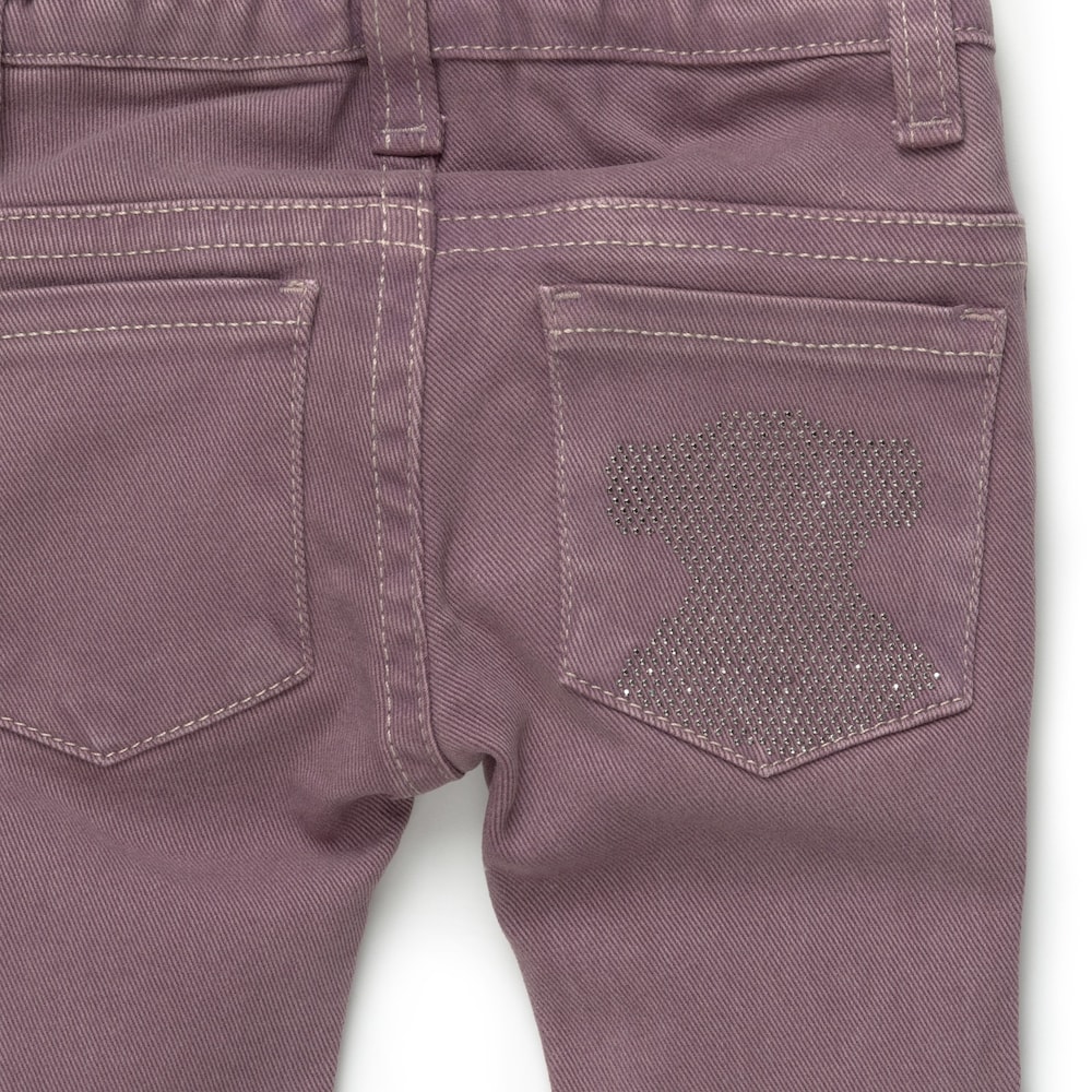 Pant girl&rsquo;s skinny trousers in Crimson