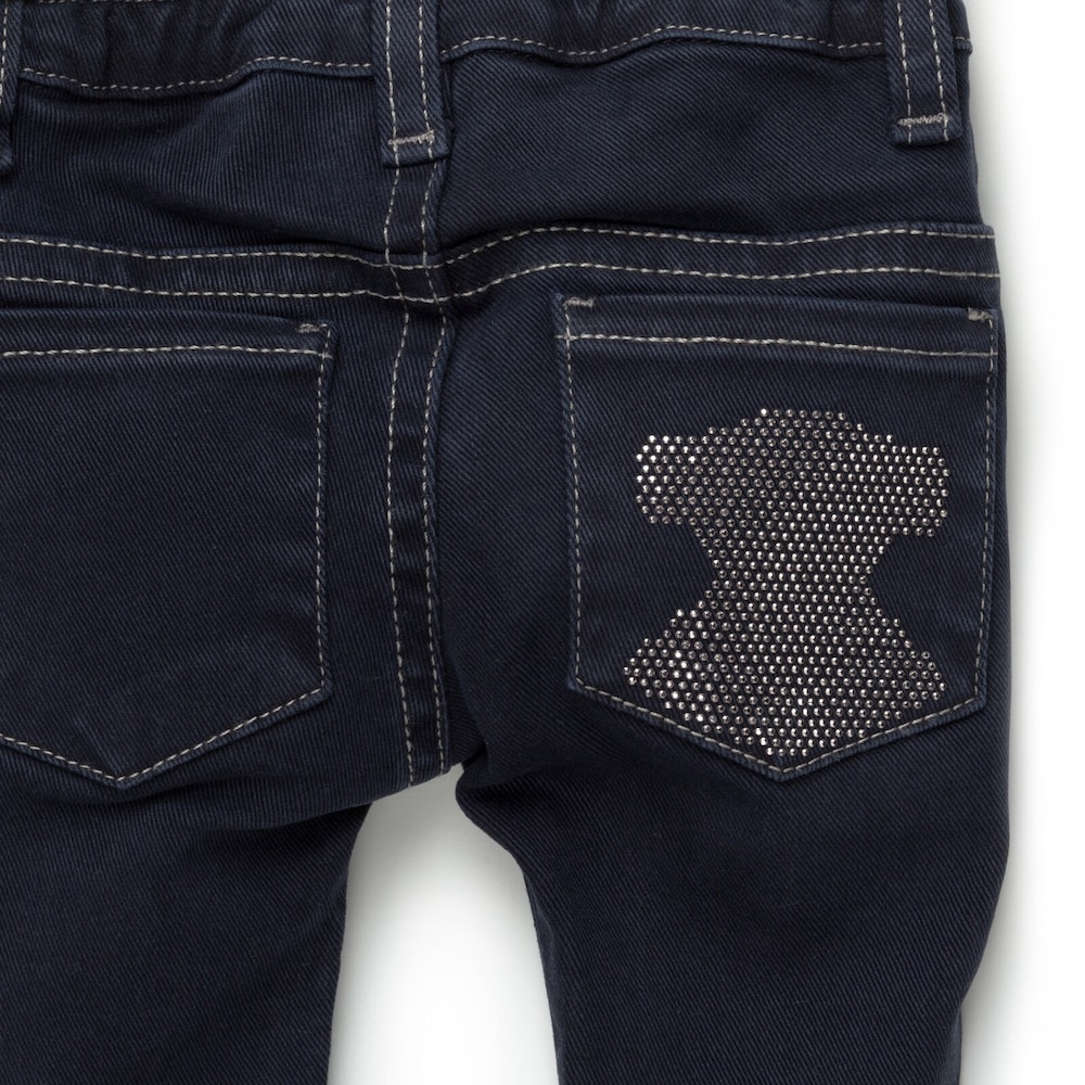 Pant girl&rsquo;s skinny trousers in Navy Blue