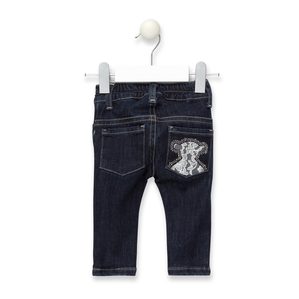 Pant girl&rsquo;s skinny jeans in Denim Navy Blue