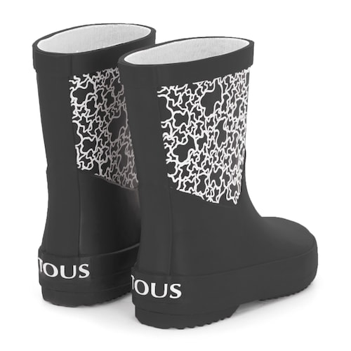 Bota de goma Run Negro