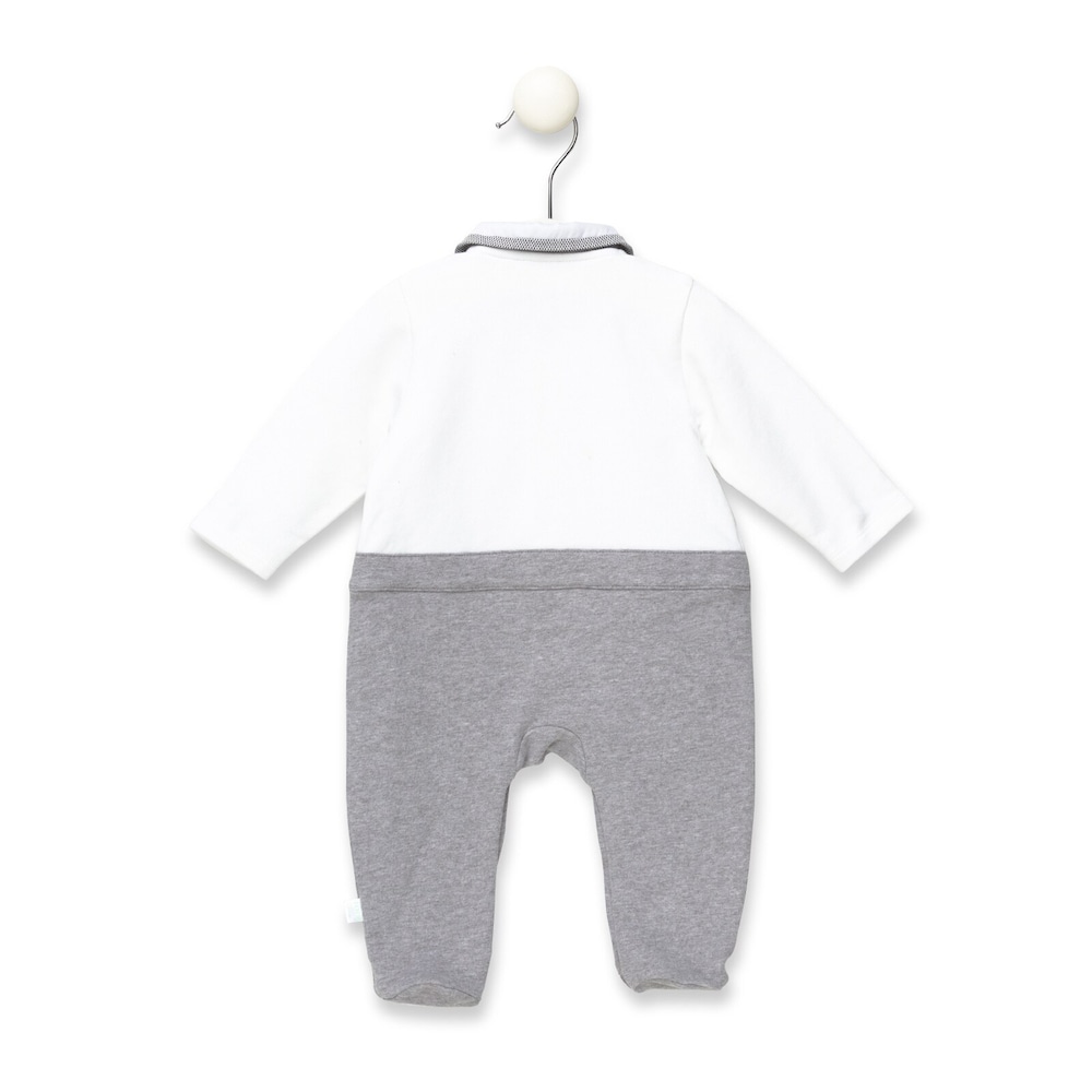 Week combi sleepsuit in Grey