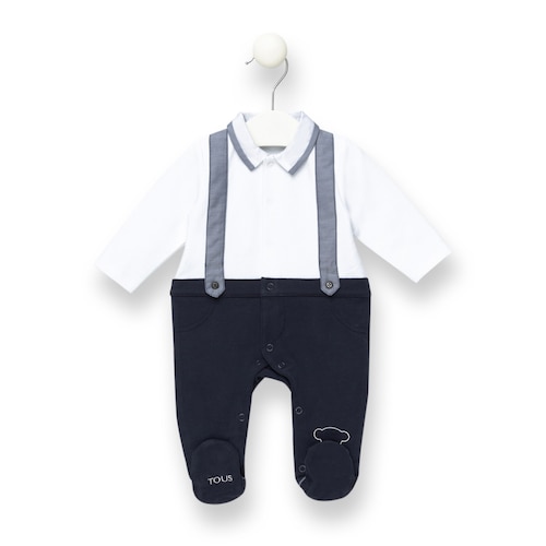 Week combi sleepsuit in Navy Blue